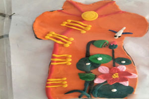 幼儿园中国风旗袍韵作品展示图片9张