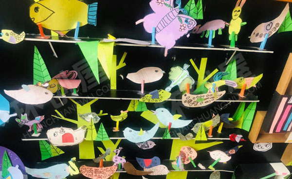 幼儿园水墨创意画作品展示图片