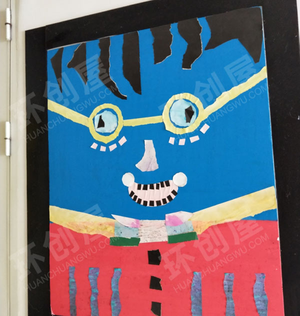 幼儿园有趣创意墙面画作品展示图片