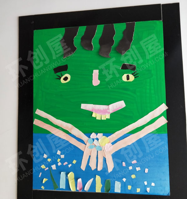 幼儿园有趣创意墙面画作品展示图片