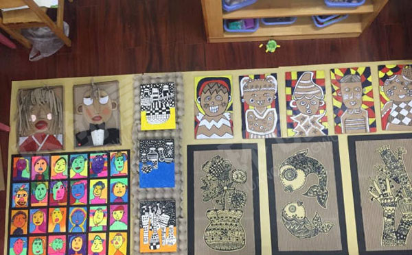 幼儿园毕业作品展示图片