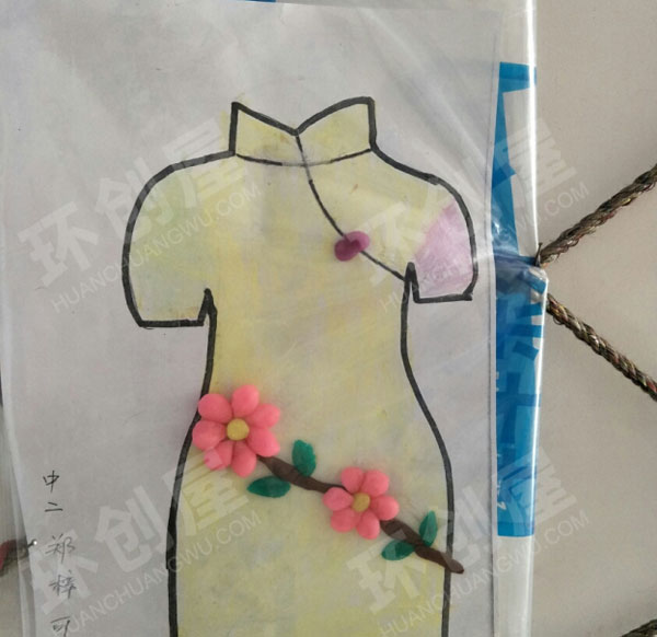 幼儿园中国风旗袍韵作品展示图片
