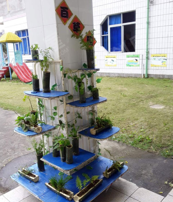 幼儿园户外环创创意植物角图片