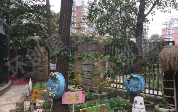 幼儿园户外环创趣味植物角图片