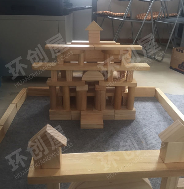 幼儿园建构区各种积木建构游戏环创图片