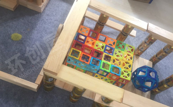 幼儿园建构区各种积木建构游戏环创图片