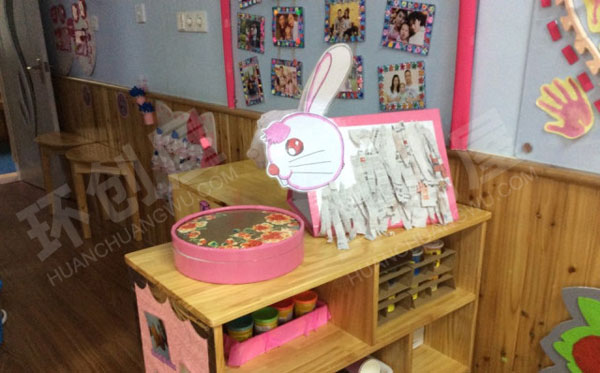 幼儿园角色区娃娃家游戏图片