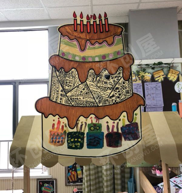 幼儿园角色区蛋糕店粘土制作图片
