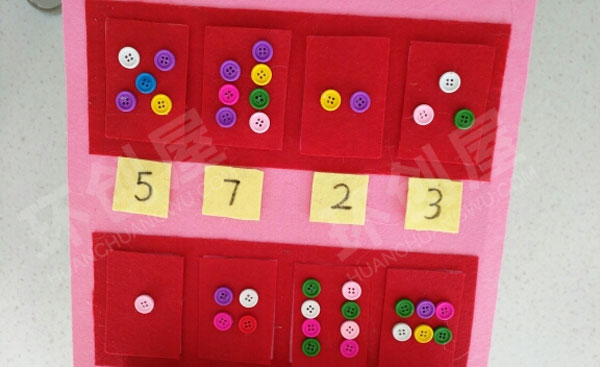 幼儿园环创益智区不织布自制教玩具图片