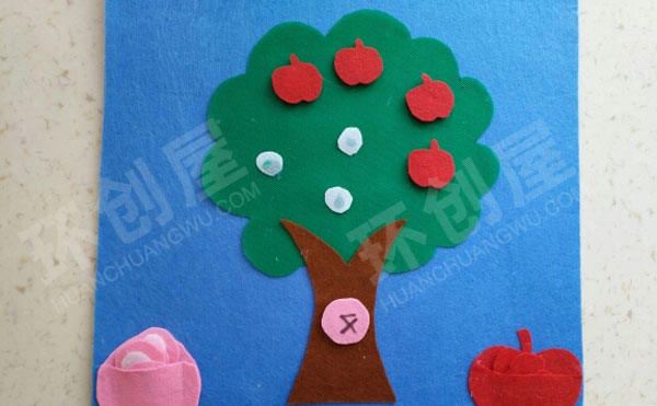 幼儿园环创益智区不织布自制教玩具图片