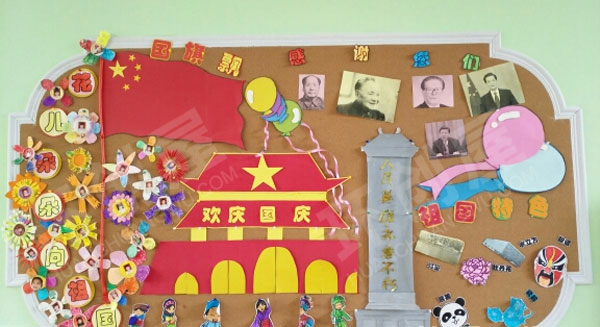 幼儿园国庆节主题墙环创图片