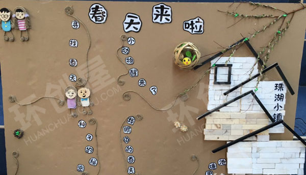 幼儿园美丽的春天来啦主题墙图片