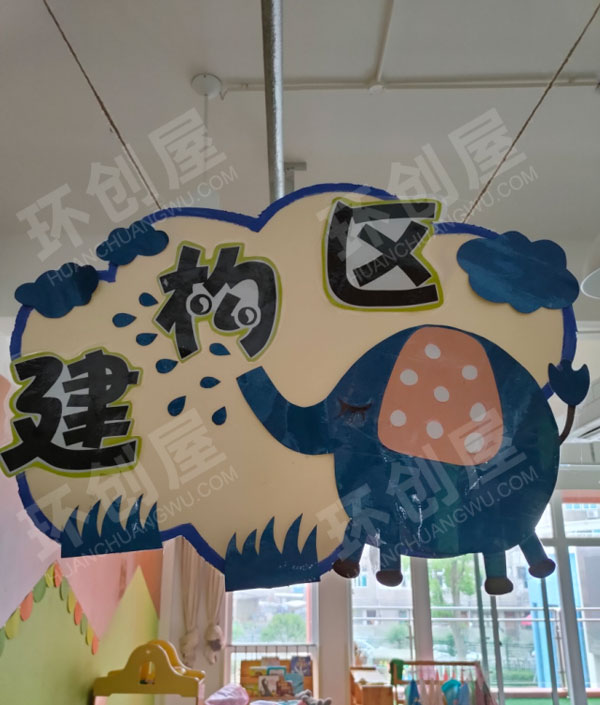 幼儿园动物主题区角牌吊饰图片