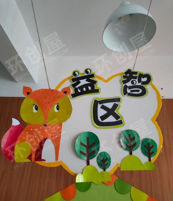 幼儿园动物主题区角牌吊饰图片