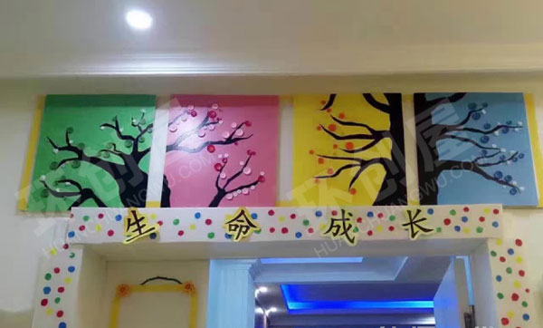 幼儿园生命成长门头装饰环创图片