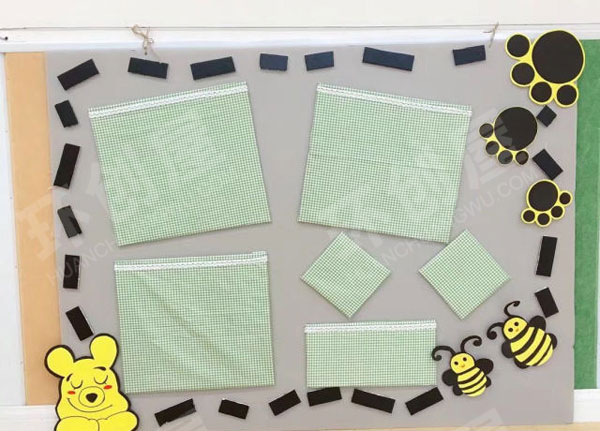 幼儿园麻绳小清新风家园联系栏图片