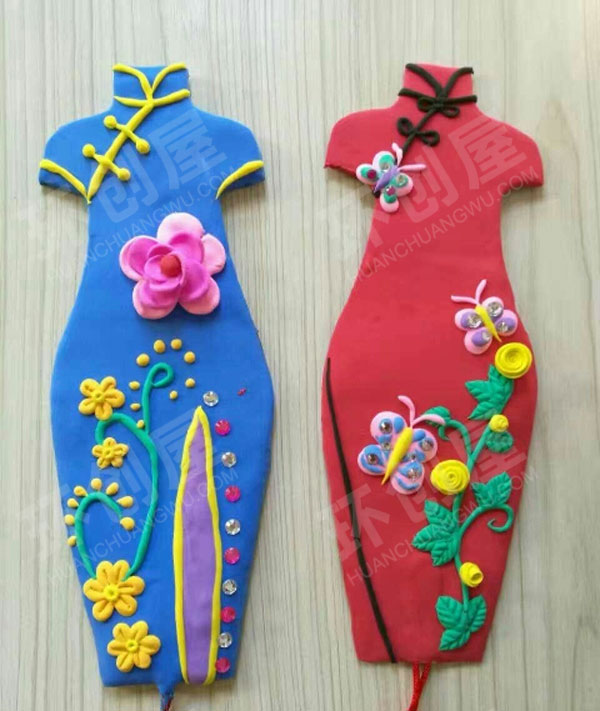 幼儿园彩泥制作工艺品作品展示图片