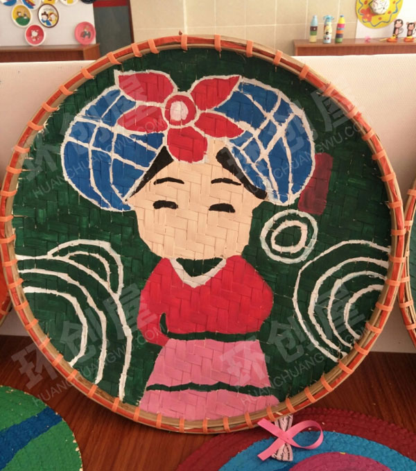 幼儿园簸箕创意画作品展示图片