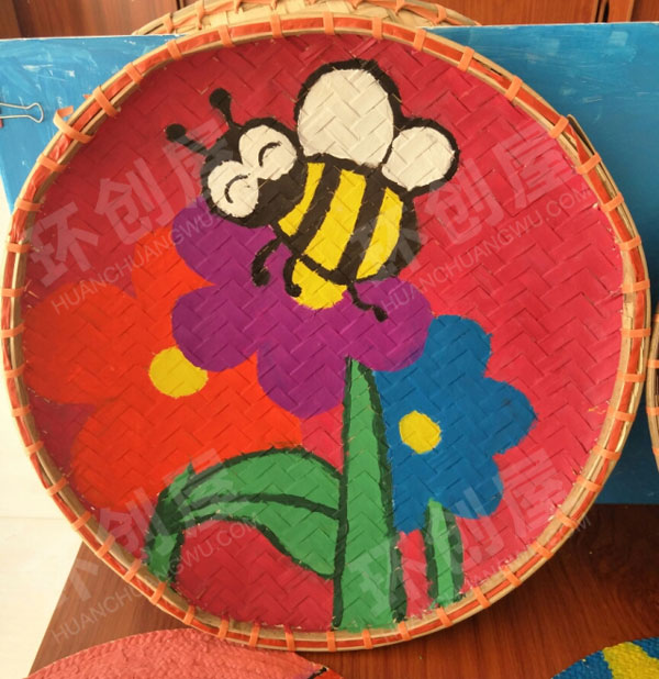 幼儿园簸箕创意画作品展示图片
