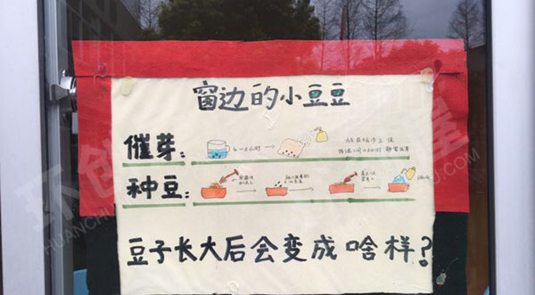 幼儿园户外自然角海报图片