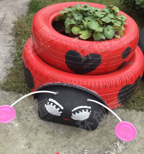 幼儿园户外轮胎巧用图片