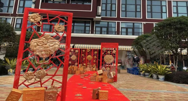 幼儿园户外中国风雕章缛彩图片