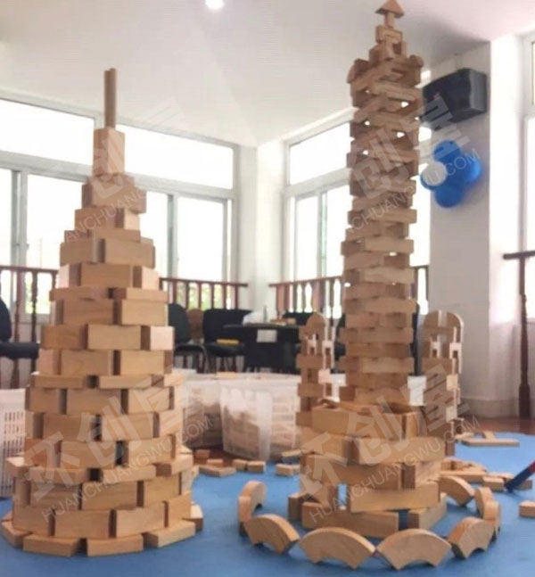 幼儿园环创建构区大型建构图片