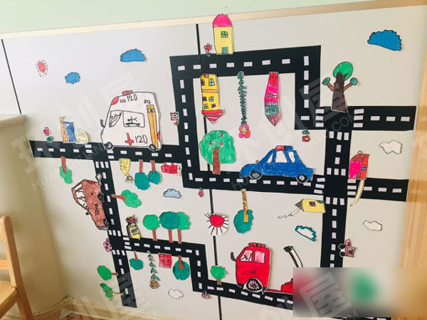 幼儿园搭建主题墙面设计图片