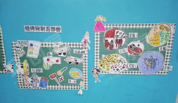 幼儿园角色区小餐厅墙面布置图片