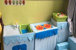 幼儿园角色区海洋风小餐厅图片3张