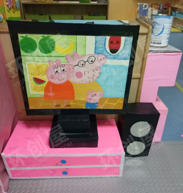 幼儿园角色区宝宝最爱的娃娃家图片