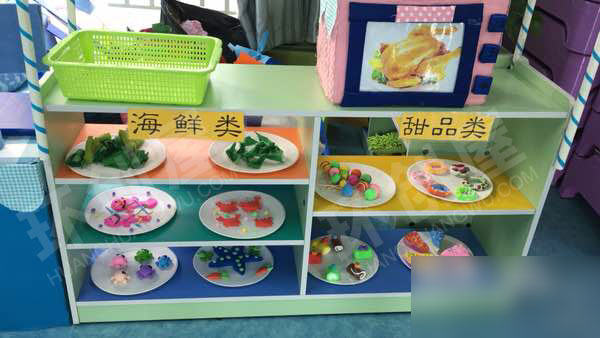 幼儿园角色区海洋风小餐厅图片