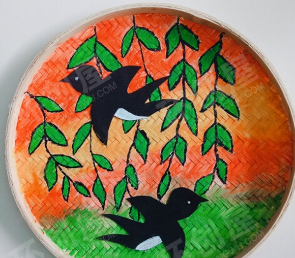 幼儿园墙面布置簸箕粘贴画图片