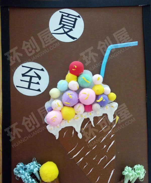 幼儿园墙面布置二十四节气手工图片