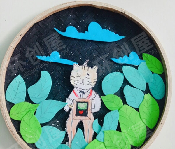 幼儿园墙面布置簸箕粘贴画图片
