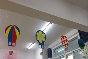 幼儿园火车热气球吊挂饰图片6张