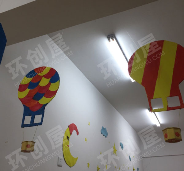 幼儿园火车热气球吊挂饰图片