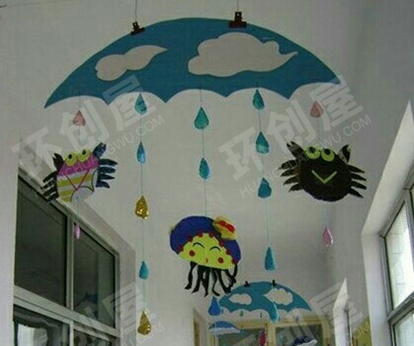 幼儿园走廊各种风格吊饰图片