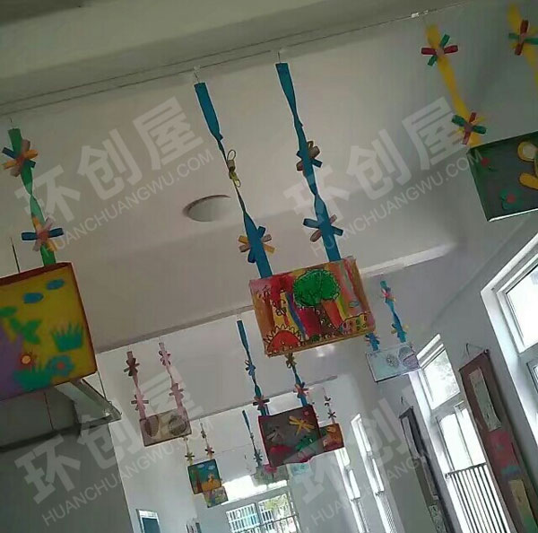 幼儿园走廊各种风格吊饰图片