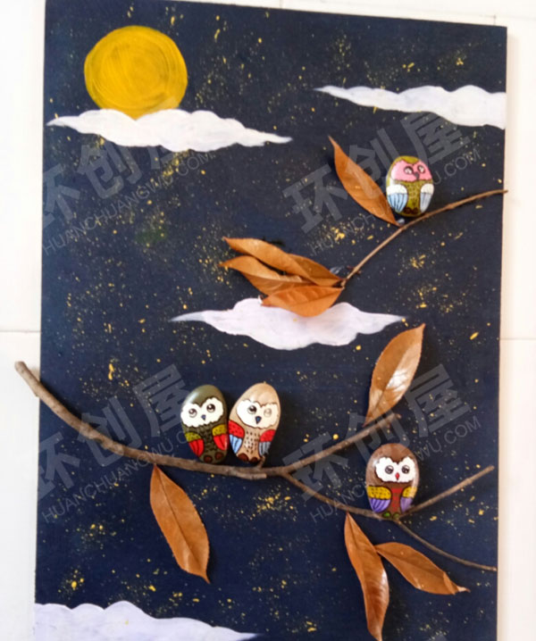 幼儿园走廊墙面创意好看的漂亮的石头画图片