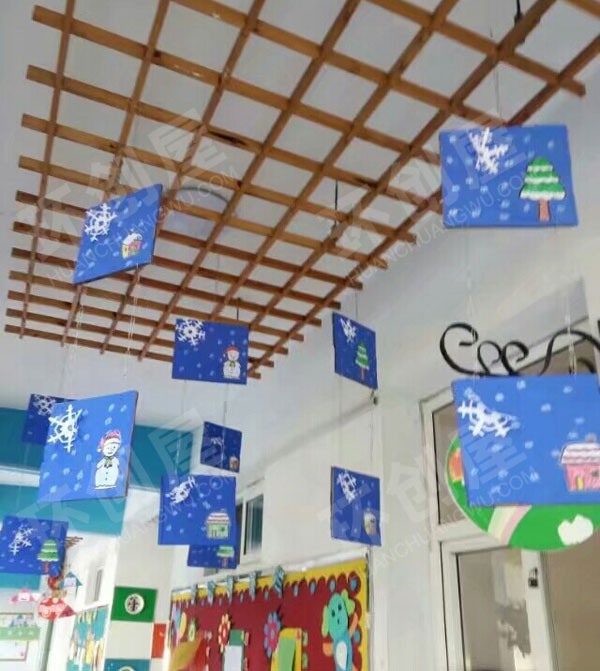 幼儿园走廊各种风格吊饰图片