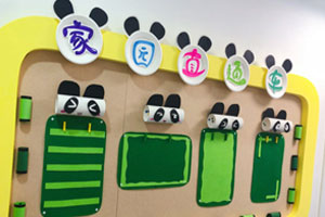 幼儿园卡通熊猫头家园直通车图片4张
