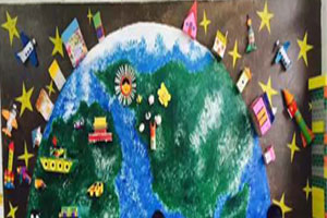 幼儿园我们爱地球作品展示图片4张