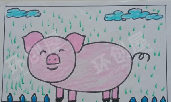 幼儿园绘画简笔画作品展示图片
