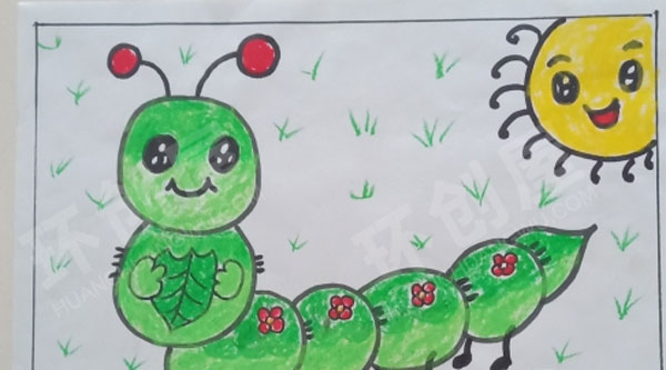 幼儿园绘画简笔画作品展示图片