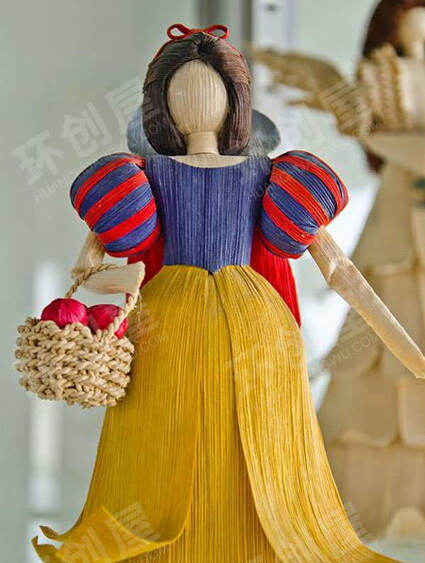 幼儿园废物利用玉米皮的高级制作作品展示图片