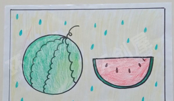 幼儿园绘画简笔画作品展示图片