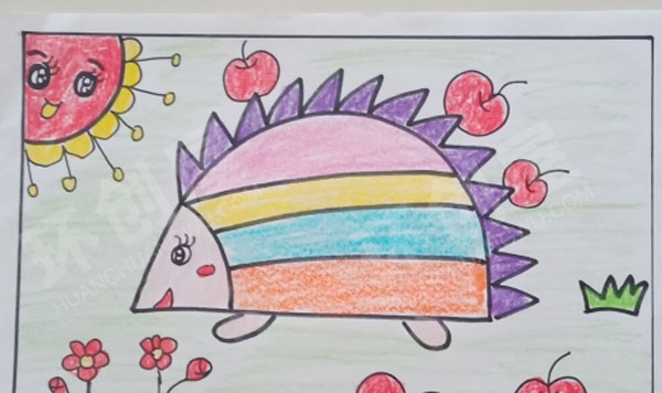 幼儿园绘画简笔画作品展示图片