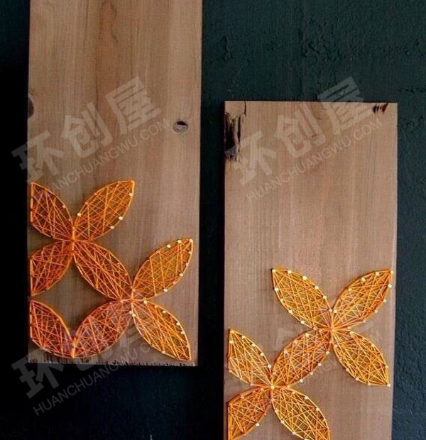 幼儿园毛线钉子画作品展示图片