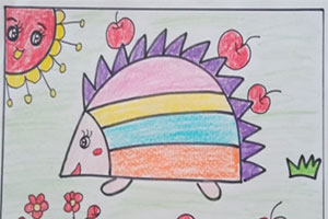 幼儿园绘画简笔画作品展示图片9张